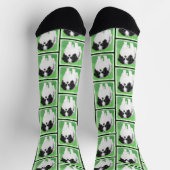 Japanische Chin Puppy-Malerei Originale Hundkunst Socken (Oben)