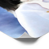 Japanische Chin Queen Canvas Print Poster (Ecke)