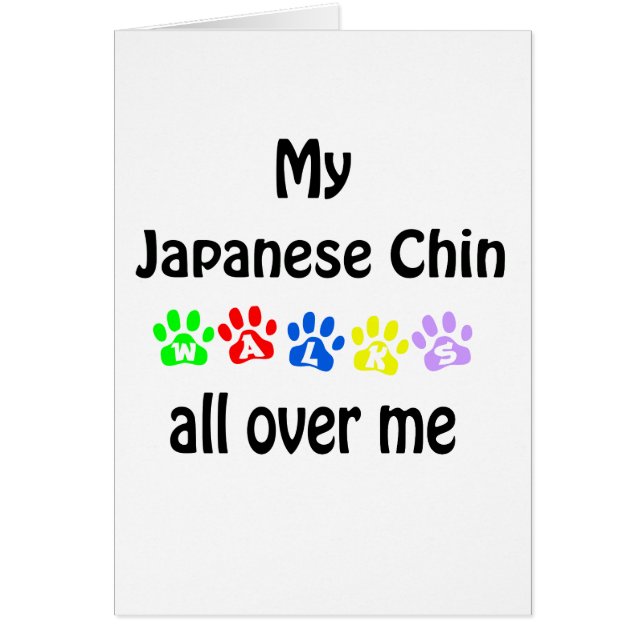 japanische Chin Walks Design (Vorne)