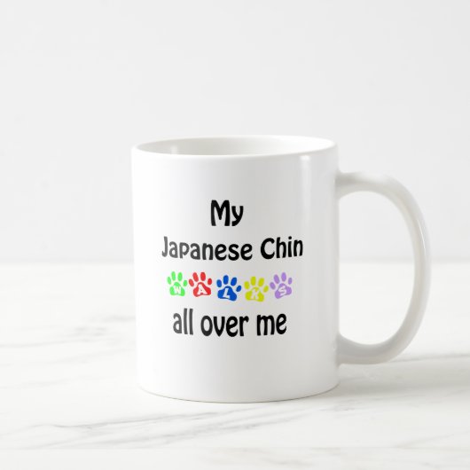 japanische Chin Walks Design Kaffeetasse (Rechts)