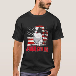 Japanische Chinesisch Vater Amerikanische Flagge 4 T-Shirt