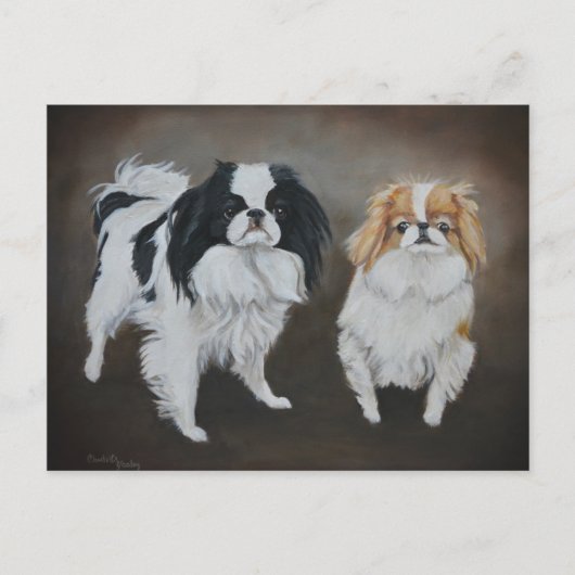 Japanische Chinesische Hunde-Postkarte Postkarte (Vorderseite)