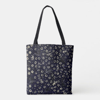Japanische Chiyogami-Tragetasche | Taisho-Ära Bamb Tasche