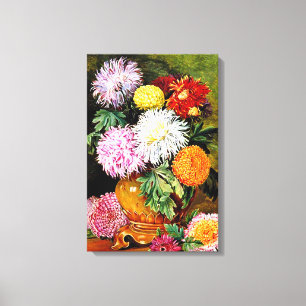 Japanische Chrysanthemen, feine Kunstmalerei Leinwanddruck