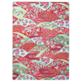 Japanische Clipboard Washington Red Floral Origami Klemmbrett (Rückseite)