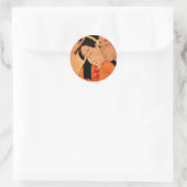 japanische Coupé-Aufkleber Runder Aufkleber (Tasche)