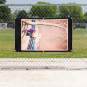 JAPANISCHE COUPLE IM SCHNEE-WOODBLOCK-DRUCKBanner Banner (Insitu)