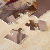 Japanische Dame Geisha Asian Vintage Art Puzzle (Seite)