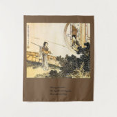 Japanische Dame im Vintagen Kunstdrucken von moong Wandteppich (Vorderseite)