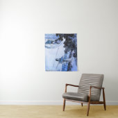 Japanische Dame in Kimono beim Mondfahren Wandteppich (Beispiel)