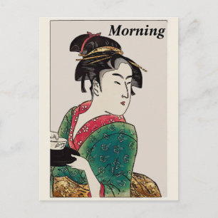 Japanische Dame, Postkarte