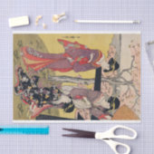 JAPANISCHE DAMEN MIT KIRSCHblüte Seidenpapier (Handwerk)