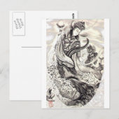 Japanische Dämonen Postkarte (Vorne/Hinten)