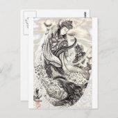 Japanische Dämonen Postkarte (Vorne/Hinten)