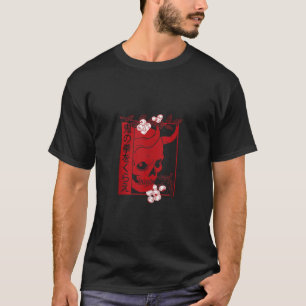 Japanische Dämonenkunst Gesicht Skull devil oni ha T-Shirt