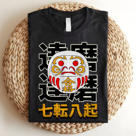 Japanische Daruma Doll Viel Glück Tri-Blend Shirt