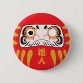 Japanische Daruma (One Eye) Button-Button Button (Vorderseite)