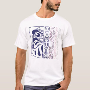 Japanische Daruma-Puppentafel-Illustration T-Shirt