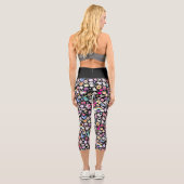 Japanische Decora Kawaii Capri Yoga Leggings (Rückseite)