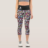 Japanische Decora Kawaii Capri Yoga Leggings (Vorderseite)