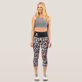 Japanische Decora Kawaii Capri Yoga Leggings (Vorderseite)