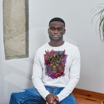 Japanische Demon Hannya Mask Koi Fischfusion