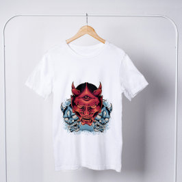 Japanische Demon Hannya Masks T-Shirt