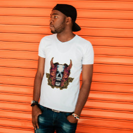 Japanische Demon Hannya Skull Fusion T-Shirt