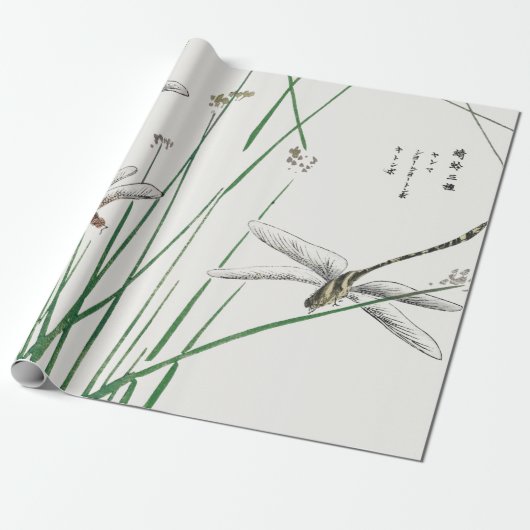 JAPANISCHE DRACHE-FLIEGE KUNDENGERECHTES GESCHENKPAPIER (Ungerollt)