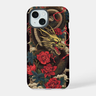 Japanische-Drache-Handyhülle iPhone 15 Hülle
