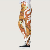 Japanische Drache-Tätowierungs-Leggings Leggings (Links)