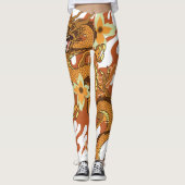 Japanische Drache-Tätowierungs-Leggings Leggings (Vorderseite)