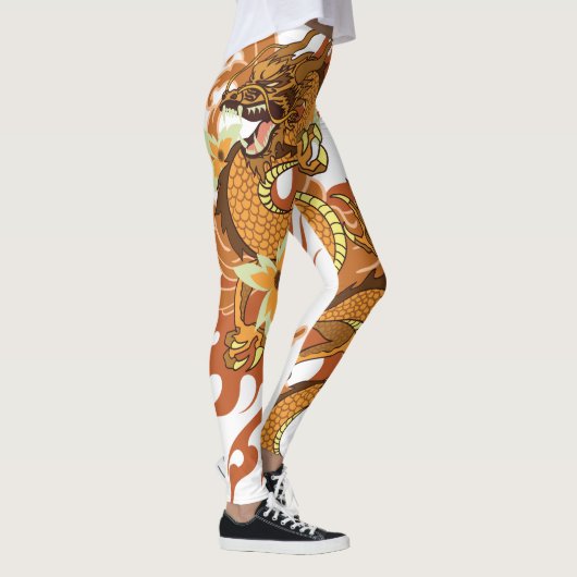 Japanische Drache-Tätowierungs-Leggings Leggings (Rechts)