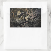 Japanische Drachen Rechteckiger Aufkleber (Tasche)