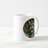 Japanische Drachen- und chinesisch-buddhistische T Kaffeetasse (VorderseiteRechts)