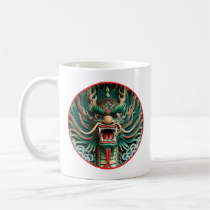Japanische Drachen- und chinesisch-buddhistische T Kaffeetasse
