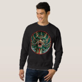 Japanische Drachen- und chinesisch-buddhistische T Sweatshirt (Vorne ganz)