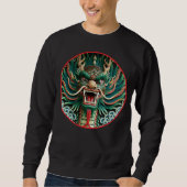 Japanische Drachen- und chinesisch-buddhistische T Sweatshirt (Vorderseite)