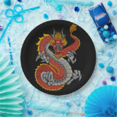 japanische Drachendarstellung Pappteller (Party)