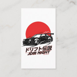 Japanische Drift-Kultur-Straßenrenn-Ästhetik Visitenkarte