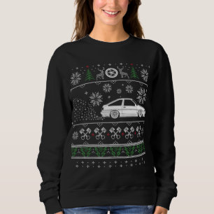 Japanische Drifting Drift Car Liebe Ugly Chri Sweatshirt