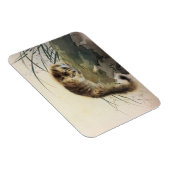 Japanische Druckkatze am Wasser Magnet (Rechte Seite)