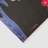 JAPANISCHE DRUCKSTREAM UND BLUME Tissue Seidenpapier (Ausschnitt)