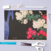 JAPANISCHE DRUCKSTREAM UND BLUME Tissue Seidenpapier (Handwerk)