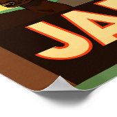 Japanische Eisenbahn Vintage Travel Poster (Ecke)