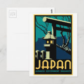 Japanische Eisenbahn Vintage Weltreise Postkarte (Vorne/Hinten)