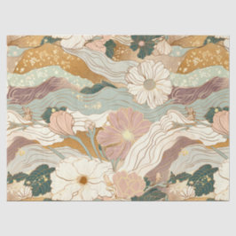 japanische Elegance Blumenmuster-Decoupage Seidenpapier