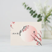 Japanische Elegance Postkarte (Stehend Vorderseite)