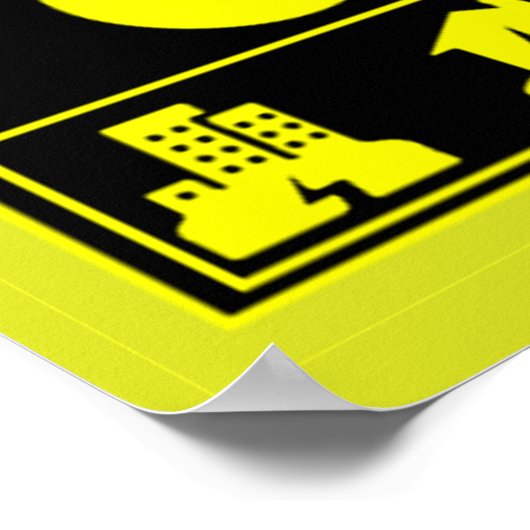 Japanische Erdbebenmythologie Poster (Ecke)