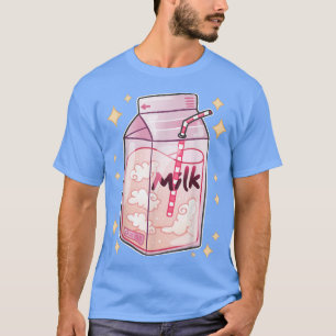 Japanische Erdbeermilch Drink Kawaii Manga Anime T-Shirt